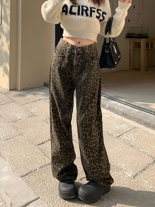 Luna Leopard Jeans